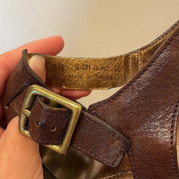 Coach Jaime platform buckle strappy heeled sandals 7B - Picture 10 of 11